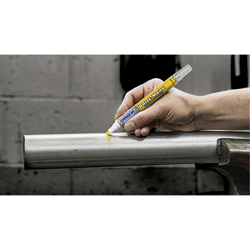 Brite-Mark&reg; Medium Tip Paint Marker, Liquid, Yellow Par Equipment