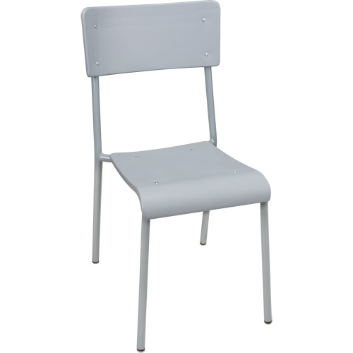 Ventura Stacking Chair, Polypropylene, 36" High, 300 lbs. Capacity, Grey Par Equipment