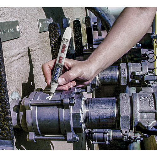 Felt Tip Paint Marker, Liquid, White Par Equipment