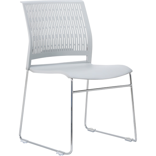 Activ Series Stacking Chairs, Polypropylene, 32-3/8" High, 275 lbs. Capacity, Grey Par Equipment