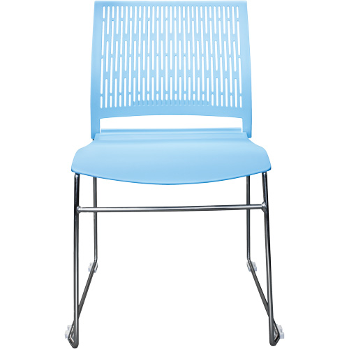 Chaises empilables s&eacute;rie Activ, Polypropyl&egrave;ne, Hauteur 32-3/8", Capacit&eacute; 275 lb, Bleu Par Equipment