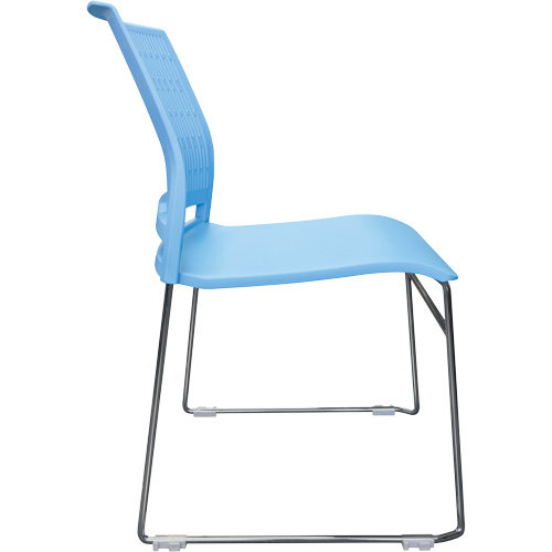 Chaises empilables s&eacute;rie Activ, Polypropyl&egrave;ne, Hauteur 32-3/8", Capacit&eacute; 275 lb, Bleu Par Equipment