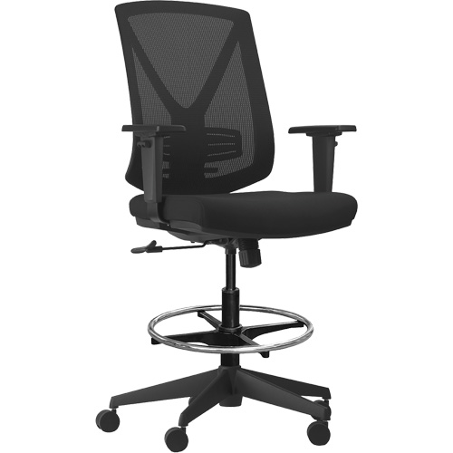 Activ Series Premium Synchro-Tilt Adjustable Chair, Fabric/Mesh, Black, 275 lbs. Capacity Par Equipment