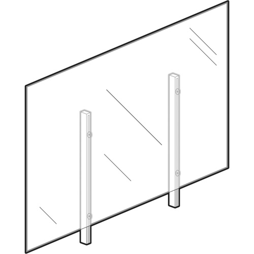 Sneeze Guard, 48" W x 36" H Par Equipment