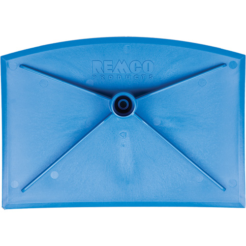 T&ecirc;te de binette pour service alimentaire, Bleu, 8" la x 11-1/4" lo Par Equipment