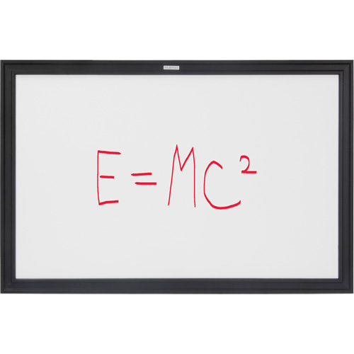 Black MDF Frame Whiteboard, Dry-Erase/Magnetic, 36" W x 24" H Par Equipment