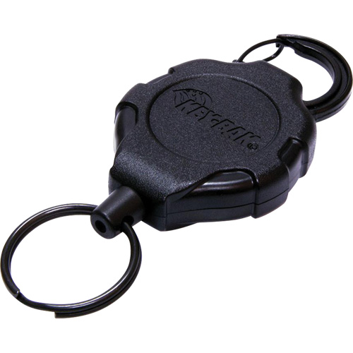 Porte-cl&eacute;s &agrave; cliquet verrouillable, Plastique, C&acirc;ble 48", Fixation Mousqueton Par Equipment