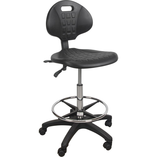 Tabouret robuste et ergonomique, Mobile, Ajustable Hauteur, Capacit&eacute; 250 lb Par Equipment