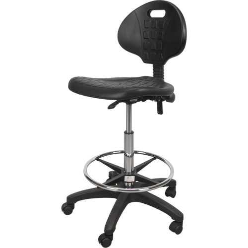 Tabouret robuste et ergonomique, Mobile, Ajustable Hauteur, Capacit&eacute; 250 lb Par Equipment