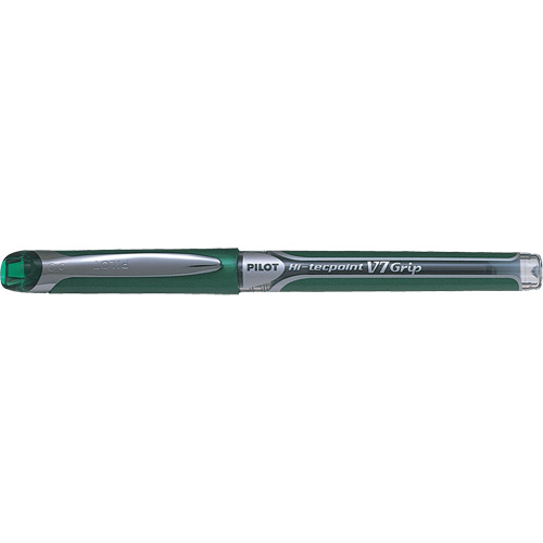 Hi-Tecpoint Grip Pen, Green, 0.7 mm Par Equipment