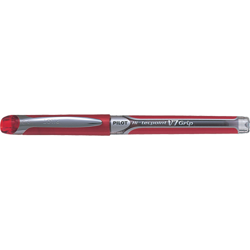 Hi-Tecpoint Grip Pen, Red, 0.7 mm Par Equipment