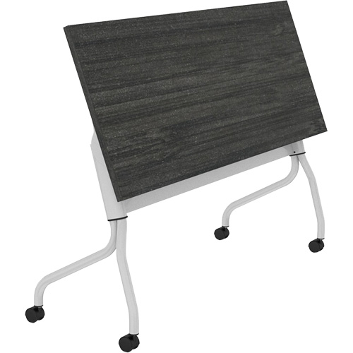 Table de formation &agrave; dessus rabattable Newland, 24" lo x 60" la x 29-1/2" h, Brun fonc&eacute; Par Equipment