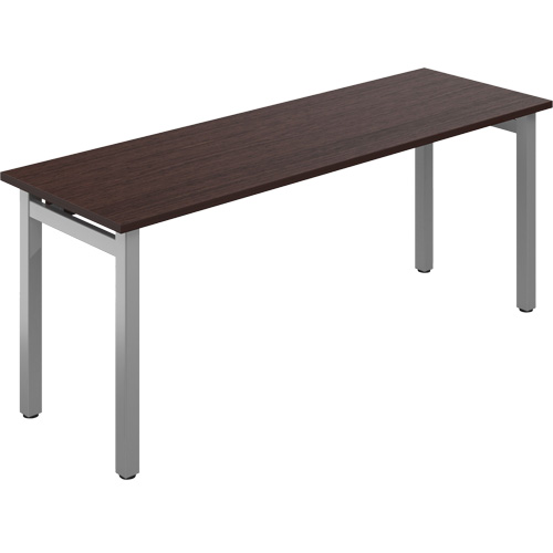 Newland Table Desk, 29-7/10" L x 72" W x 29-3/5" H, Dark Brown Par Equipment