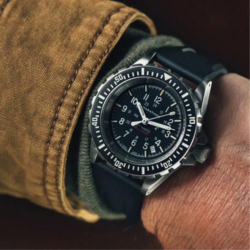 Large Diver's Automatic Watch, Digital, Battery Operated, 41 mm, Black Par Equipment