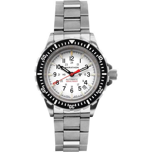 Arctic Edition Large Diver's Automatic GSAR Watch with Stainless Steel Bracelet, Digital, Battery Operated, 41 mm, Silver Par Equipment