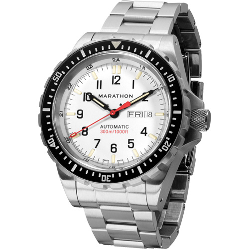 Arctic Edition Jumbo Day/Date Automatic with Stainless Steel Bracelet, Digital, Battery Operated, 46 mm, Silver Par Equipment