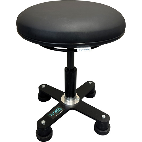 Tabouret ergonomique OmniStool, Mobile, Ajustable, Vinyle Si&egrave;ge, Noir Par Equipment