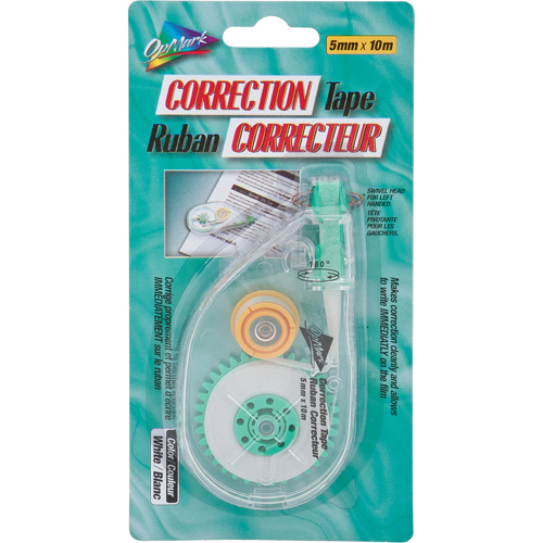 Ruban correcteur pour gauchers et droitiers Par Equipment