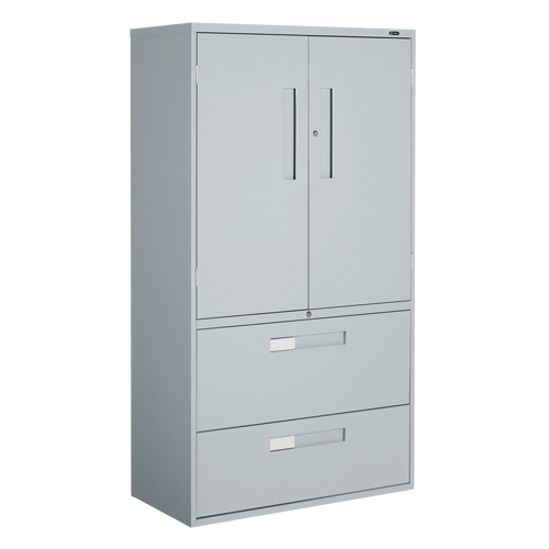 Armoire Multi-Stor, Acier, 3 Tablettes, 65-1/4" h x 36" la x 18" P, Gris Par Equipment