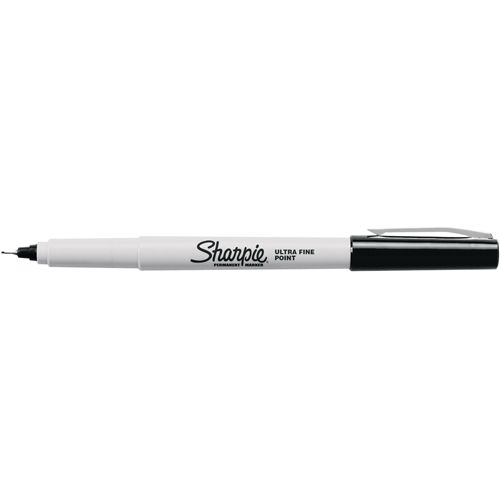 Marqueur Pro Industrial, Noir, Pointe Ultra fin Par Equipment
