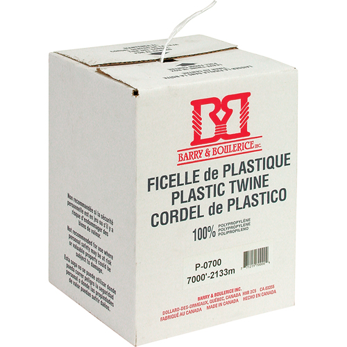 Ficelle d'arrimage, Polypropyl&egrave;ne, 7000' Longueur Par Equipment