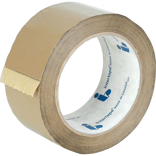 Box Sealing Tape, Hot Melt Adhesive, 1.6 mils, 48 mm (1-22/25") x 100 m (328') Par Equipment
