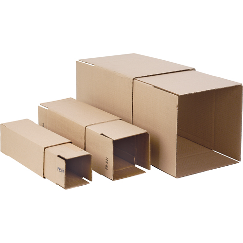 Telescopic Corrugated Boxes, 6" W x 6" L, 24" - 48" Height Range Par Equipment
