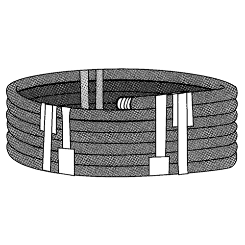 Ruban extensible, &eacute;paisseur 6 mils, 38,1 mm (1-1/2") x 55 m (180')  Par Equipment