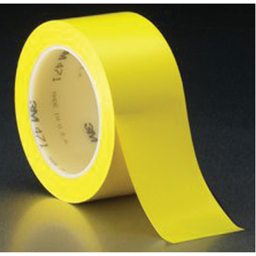 Ruban en vinyle 471, 50,8 mm (2") la x 32,9 m (108') lo, 5,3 mils, Jaune Par Equipment