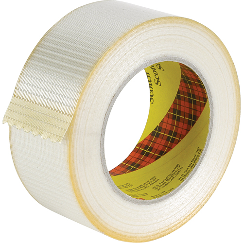 Scotch&reg; Bi-Directional Filament Tape 8959, 5.7 mils Thick, 72 mm (3") x 50 m (164')  Par Equipment