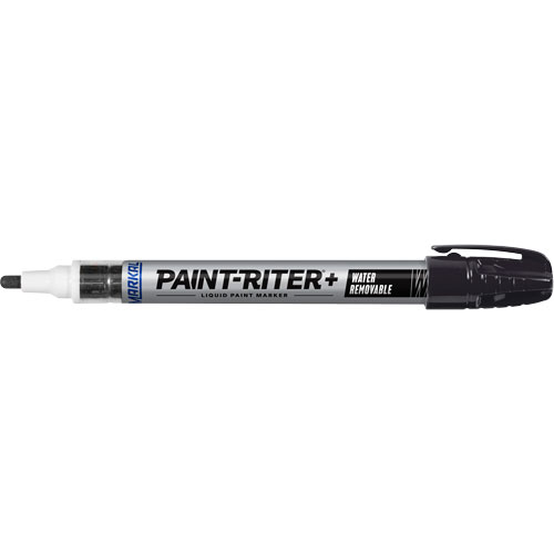 Paint-Riter&reg;+ Water Removable Paint Marker, Liquid, Black Par Equipment