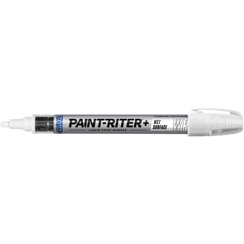 Marqueur &agrave; peinture pour surfaces humides Paint-Riter+, Liquide, Blanc Par Equipment