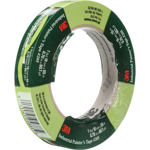 Industrial Painter's Tape 205, 18 mm (3/4") x 55 m (180'), Green Par Equipment