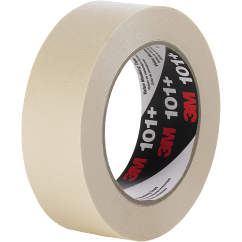101+ Value Masking Tape, 12 mm (1/2") x 55 m (180'), Tan Par Equipment