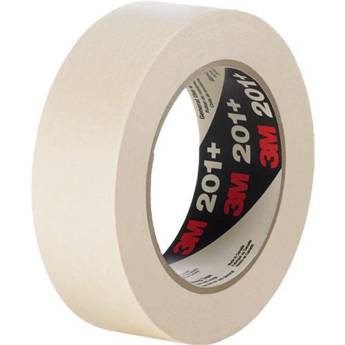 201+ General Use Masking Tape, 24 mm (1") x 55 m (180'), Tan Par Equipment