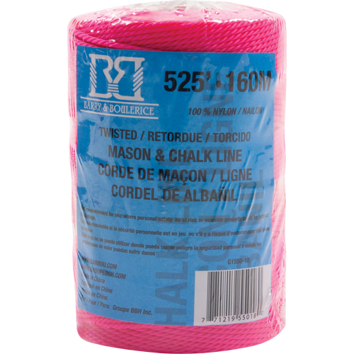 Mason/Chalk Line Rope, 525', Nylon Par Equipment