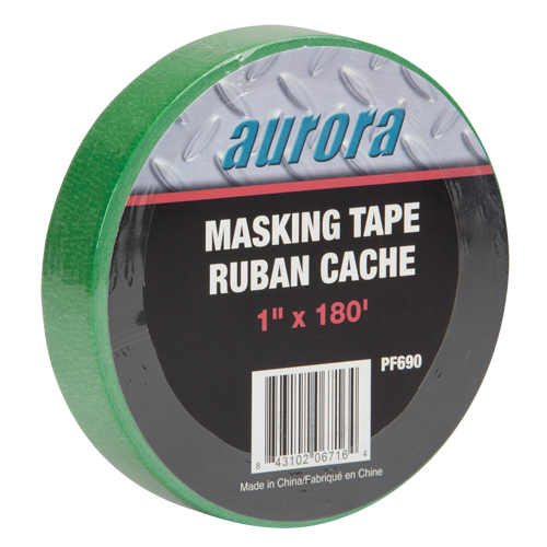 Painters Masking Tape, 25 mm (1") x 55 m (180'), Green Par Equipment