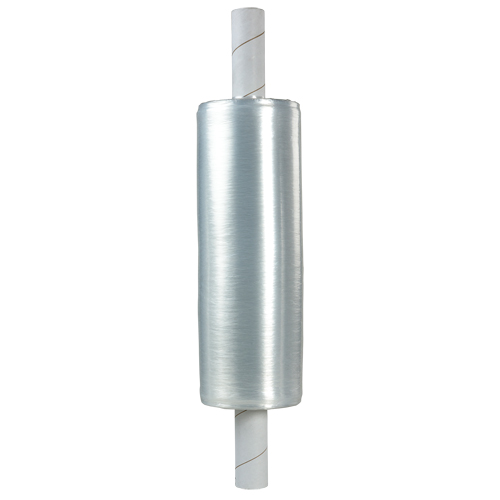 Extended Core Hand Stretch Wrap, 80 Gauge (20.3 micrometers), 20" x 1000', Clear Par Equipment