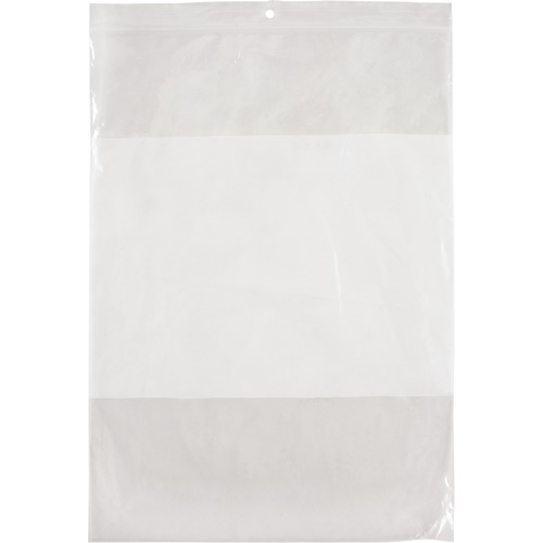 White Block Poly Bags, Reclosable, 12" x 9", 2 mils Par Equipment