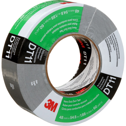 DT11 Heavy-Duty Duct Tape, 11 mils, Silver, 48 mm (2") x 55 m (180') Par Equipment