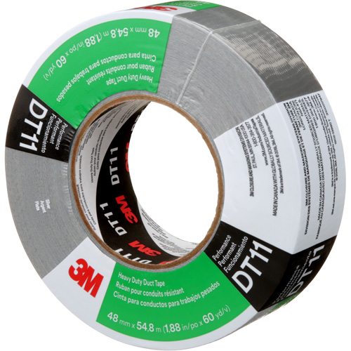 DT11 Heavy-Duty Duct Tape, 11 mils, Silver, 48 mm (2") x 55 m (180') Par Equipment