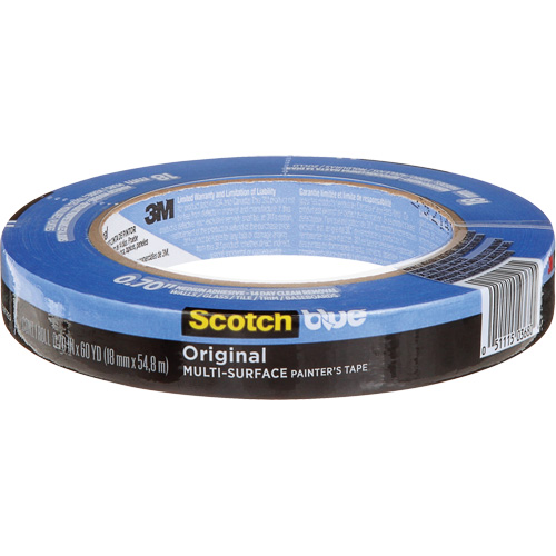 ScotchBlue Original Multi-Surface Painter's Tape 2090, 18 mm (3/4") x 54.8 m (180'), Blue Par Equipment