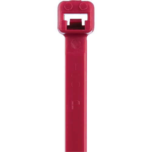 T Series Cable Ties, 8" Long, 50 lbs. Tensile Strength, Red Par Equipment