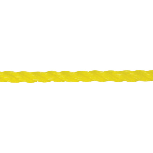 Corde jaune tress&eacute;e 1/4", Polypropyl&egrave;ne, 1300' Par Equipment