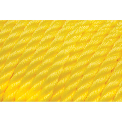 1/2" Braided Yellow Rope, Polypropylene, 335' Par Equipment