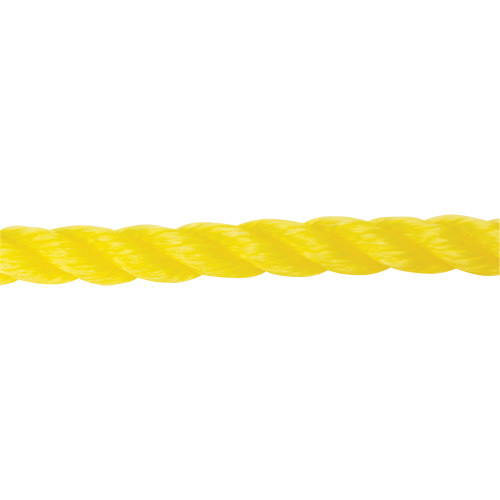 Corde jaune tress&eacute;e 5/8", Polypropyl&egrave;ne, 200' Par Equipment