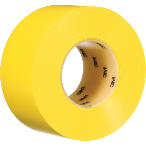 Durable Floor Marking Tape 971, 3" x 108', Vinyl, Yellow Par Equipment