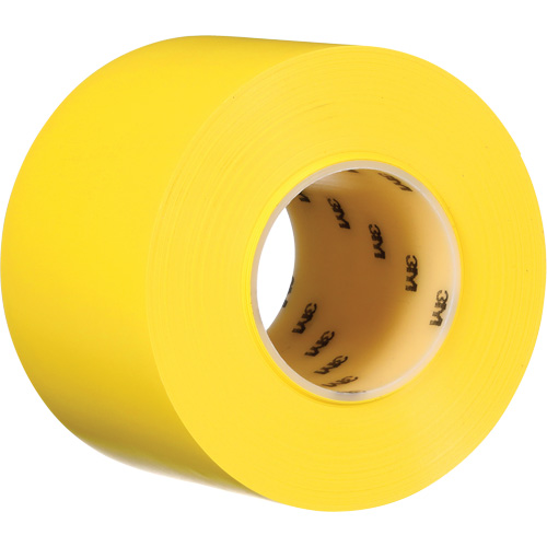 Durable Floor Marking Tape 971, 4" x 108', Vinyl, Yellow Par Equipment