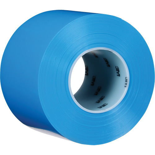 Durable Floor Marking Tape 971, 4" x 108', Vinyl, Blue Par Equipment