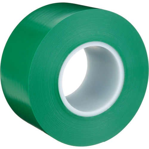 Durable Floor Marking Tape 971, 3" x 108', Vinyl, Green Par Equipment